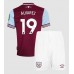 Maillot de foot West Ham United Edson Alvarez #19 Domicile vêtements enfant 2024-25 Manches Courtes (+ pantalon court)